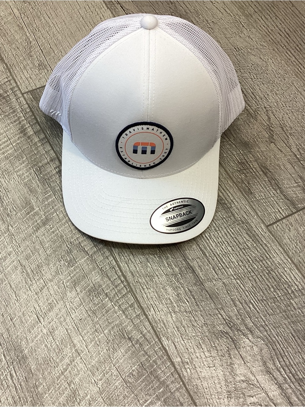 Travis Mathew White Snapback Hat NEW